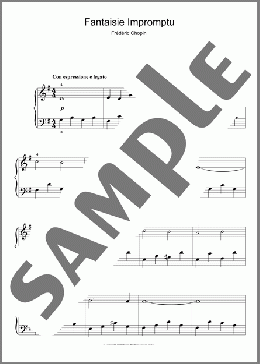 Fantaisie Impromptu(Frederic Chopin) 楽譜 ピアノ（ソロ） ダウンロード