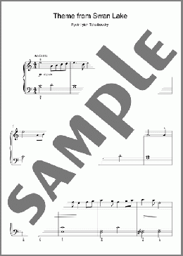 Swan Lake, Op. 20 (Theme)(Pyotr Il'yich Tchaikovsky) 楽譜 ピアノ（ソロ） ダウンロード