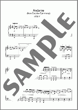 The Surprise Symphony (Symphony No. 94, Second Movement Theme)(Franz Joseph Haydn) 楽譜 ピアノ（ソロ） ダウンロード