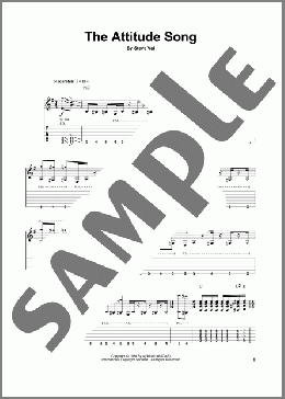 The Attitude Song(Steve Vai) 楽譜 ギタースコア ダウンロード
