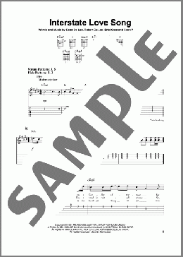 Interstate Love Song(Stone Temple Pilots) 楽譜 ギター（ソロ） ダウンロード