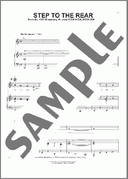 Step To The Rear(Elmer Bernstein) 楽譜 ピアノ & ボーカル & ギター ダウンロード