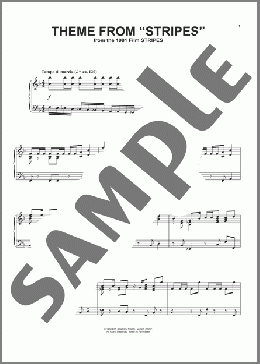 Theme from Stripes(Elmer Bernstein) 楽譜 ピアノ（ソロ） ダウンロード