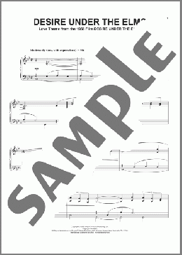 Desire Under The Elms(Elmer Bernstein) 楽譜 ピアノ（ソロ） ダウンロード