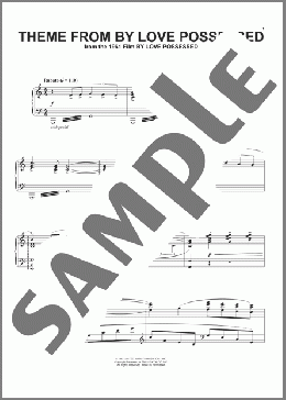 Theme from By Love Possessed(Sammy Cahn/Elmer Bernstein) 楽譜 ピアノ（ソロ） ダウンロード