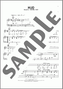 Hud(Elmer Bernstein) 楽譜 ピアノ & ボーカル & ギター ダウンロード