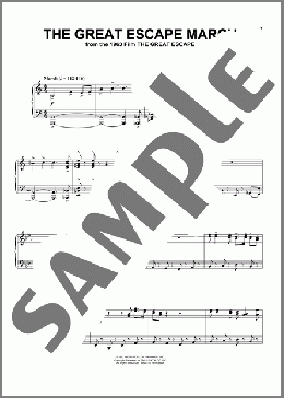 The Great Escape March(Elmer Bernstein) 楽譜 ピアノ（ソロ） ダウンロード