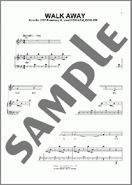 Walk Away(Carolyn Leigh/Elmer Bernstein) 楽譜 ピアノ & ボーカル & ギター ダウンロード
