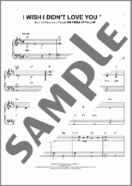 I Wish I Didn't Love You So(Frank Loesser) 楽譜 ピアノ（ソロ） ダウンロード