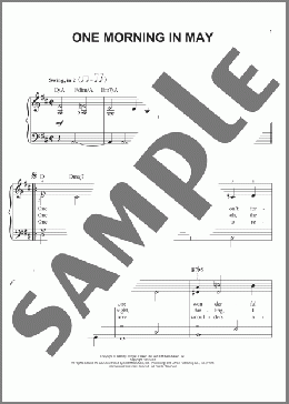 One Morning In May(Hoagy Carmichael) 楽譜 ピアノ（ソロ） ダウンロード