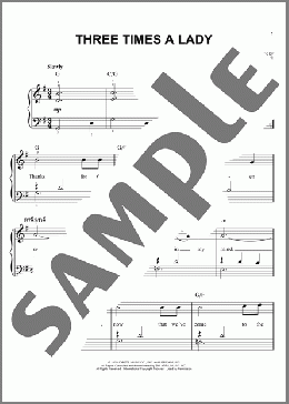 Three Times A Lady(Lionel Richie/The Commodores) 楽譜 ピアノ（ソロ） ダウンロード
