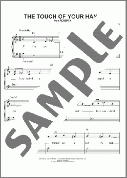 The Touch Of Your Hand(Kitty Carlisle) 楽譜 ピアノ（ソロ） ダウンロード