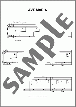 Ave Maria(Charles Gounod/Johann Sebastian Bach) 楽譜 ピアノ（ソロ） ダウンロード