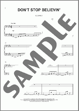 Don't Stop Believin'(Journey/Glee Cast) 楽譜 ピアノ（連弾） ダウンロード