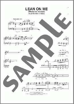 Lean On Me(Bill Withers/Glee (TV Series)/Glee Cast) 楽譜 ピアノ & ボーカル ダウンロード