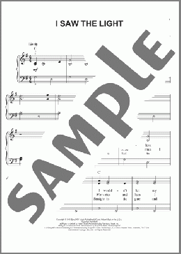 I Saw The Light(Hank Williams) 楽譜 ピアノ（ソロ） ダウンロード