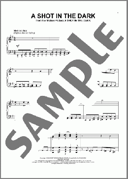 A Shot In The Dark(Henry Mancini) 楽譜 ピアノ（ソロ） ダウンロード