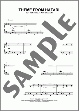 Theme From Hatari(Henry Mancini) 楽譜 ピアノ（ソロ） ダウンロード