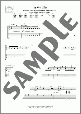 In My Life(The Rasmus) 楽譜 ギター（ソロ） ダウンロード