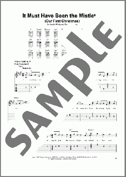 It Must Have Been The Mistletoe (Our First Christmas)(Barbara Mandrell) 楽譜 ギター（ソロ） ダウンロード