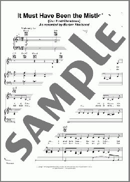 It Must Have Been The Mistletoe (Our First Christmas)(Barbara Mandrell) 楽譜 ピアノ & ボーカル & ギター ダウンロード