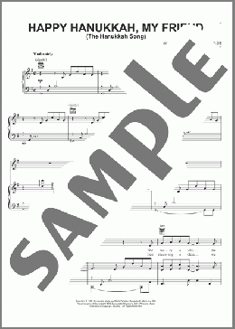Happy Hanukkah, My Friend (The Hanukkah Song)(Justin Wilde) 楽譜 ピアノ & ボーカル & ギター ダウンロード