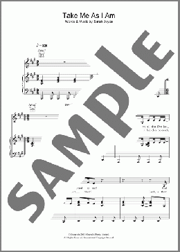 Take Me As I Am(Rumer) 楽譜 その他 ダウンロード