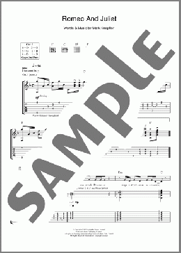 Romeo And Juliet(Dire Straits) 楽譜 ギター（ソロ） ダウンロード