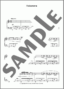 Habanera(Georges Bizet) 楽譜 ピアノ（ソロ） ダウンロード