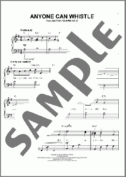 Anyone Can Whistle(Stephen Sondheim) 楽譜 ピアノ（ソロ） ダウンロード