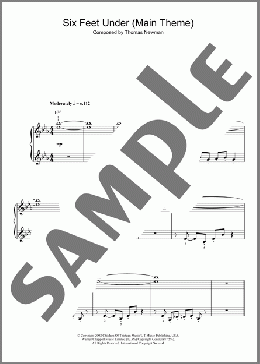 Theme from Six Feet Under(Thomas Newman) 楽譜 ピアノ（ソロ） ダウンロード