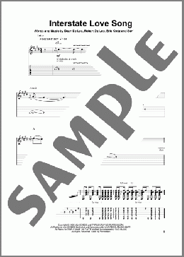 Interstate Love Song(Stone Temple Pilots) 楽譜 ギタースコア ダウンロード