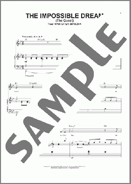 The Impossible Dream (The Quest)(Joe Darion/Andy Williams) 楽譜 ピアノ & ボーカル ダウンロード