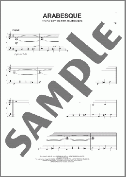 Arabesque(Henry Mancini) 楽譜 ピアノ（ソロ） ダウンロード