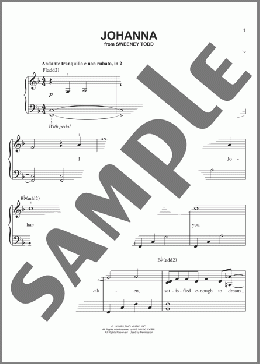 Johanna(Stephen Sondheim/Sweeney Todd (Musical)) 楽譜 ピアノ（ソロ） ダウンロード
