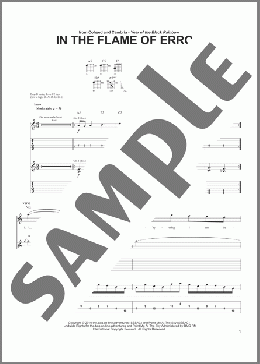 In The Flame Of Error(Coheed And Cambria) 楽譜 ギター（ソロ） ダウンロード