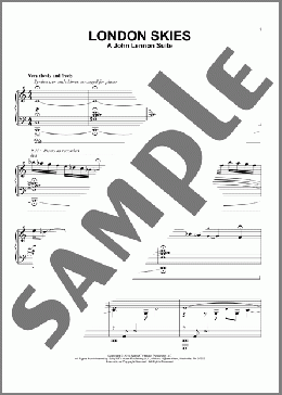 London Skies - A John Lennon Suite(David Lanz/The Beatles) 楽譜 ピアノ（ソロ） ダウンロード