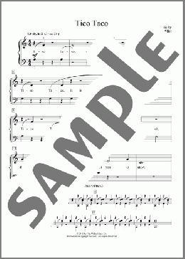 Tico Taco(Carolyn Miller) 楽譜 ピアノ（ソロ） ダウンロード