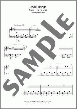 Dead Things (from The Hours)(Philip Glass) 楽譜 ピアノ（ソロ） ダウンロード
