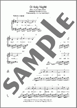 O Holy Night(Adolphe Adam) 楽譜 ピアノ（ソロ） ダウンロード