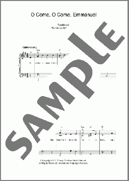 O Come, O Come, Emmanuel(Traditional) 楽譜 ピアノ（ソロ） ダウンロード