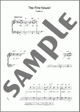 The First Nowell(Traditional) 楽譜 ピアノ（ソロ） ダウンロード