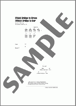 Which Bridge To Cross (Which Bridge To Burn)(Vince Gill) 楽譜 ギター（コード） ダウンロード
