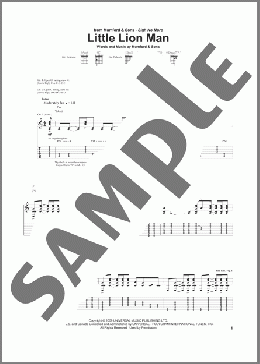 Little Lion Man(Mumford & Sons) 楽譜 ギター（ソロ） ダウンロード