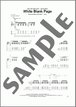 White Blank Page(Mumford & Sons) 楽譜 ギター（ソロ） ダウンロード