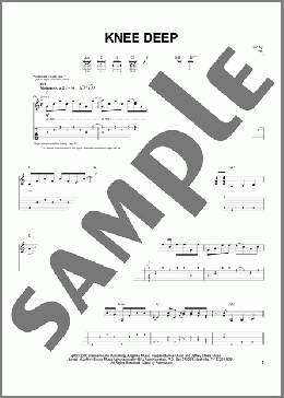 Knee Deep(Zac Brown Band) 楽譜 メロディ ダウンロード