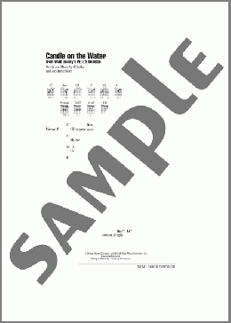Candle On The Water (from Pete's Dragon)(Helen Reddy) 楽譜 ギター（コード） ダウンロード