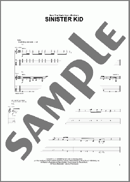 Sinister Kid(The Black Keys) 楽譜 ギター（ソロ） ダウンロード
