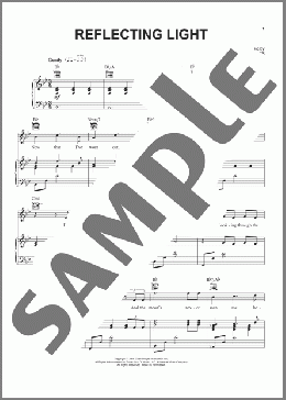 Reflecting Light(Sam Phillips) 楽譜 ピアノ & ボーカル & ギター ダウンロード