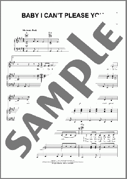 Baby I Can't Please You(Sam Phillips) 楽譜 ピアノ & ボーカル & ギター ダウンロード